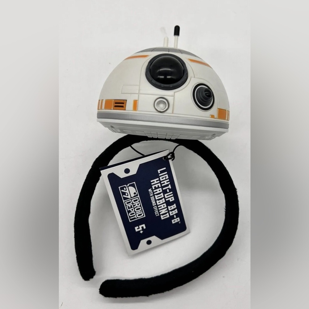 Disney Park BB-8 Light-Up Headband for Kids Star Wars Galaxy's Edge Ears